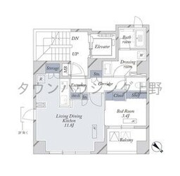 LiveFlat茅場町の物件間取画像